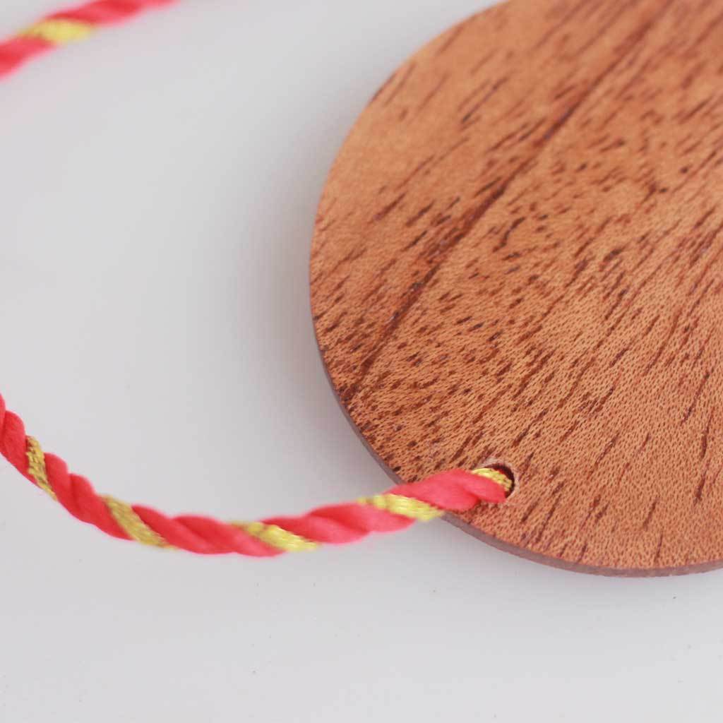 Partner In Crime Bhai Personalised Wooden Rakhi & Greeting Card - Image 6