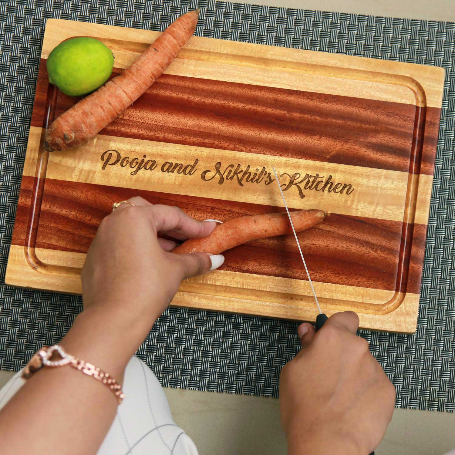 Personalised Wooden Chopping Board With Name - Image 2