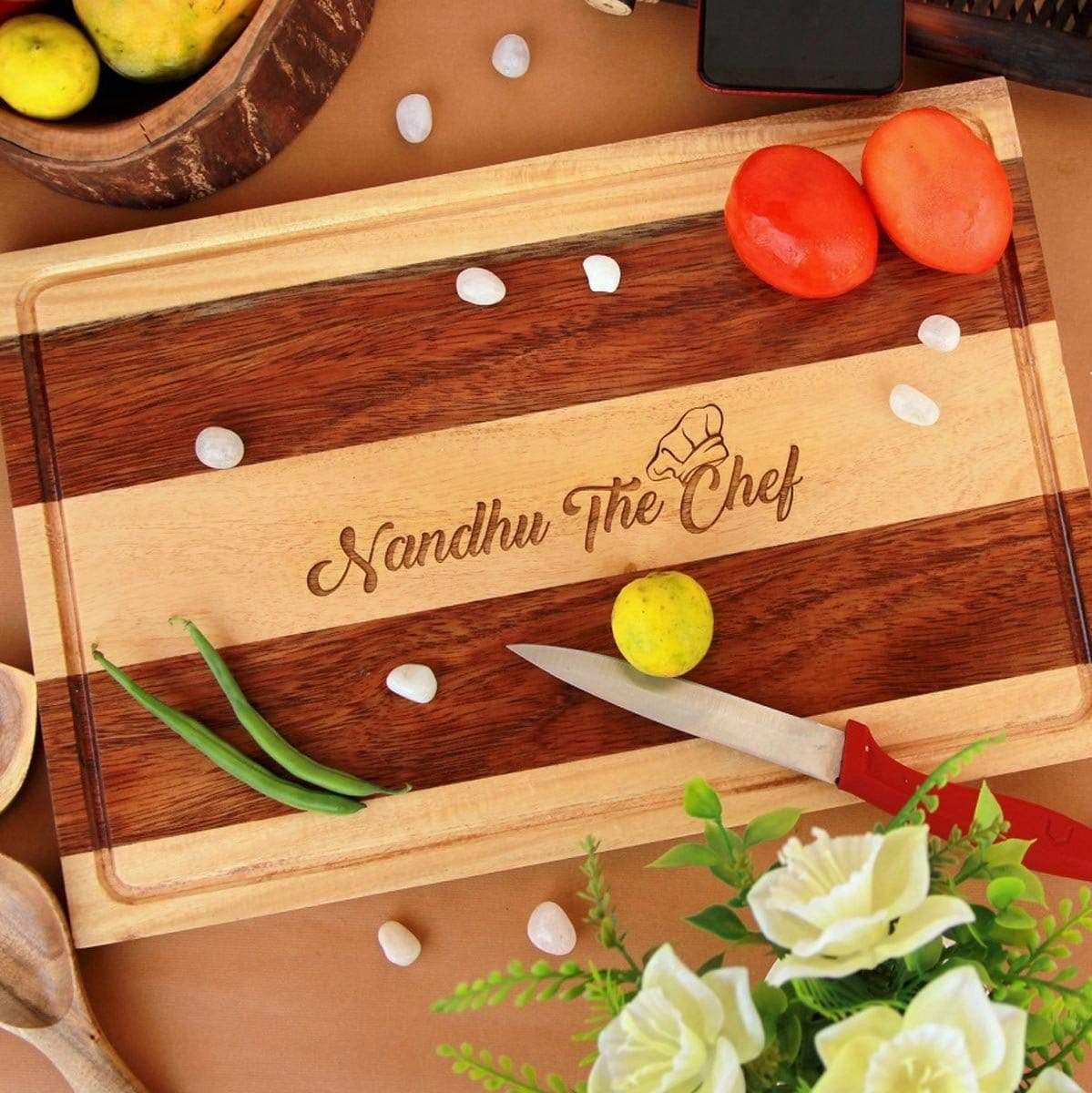 Personalised Wooden Chopping Board With Name - Image 3