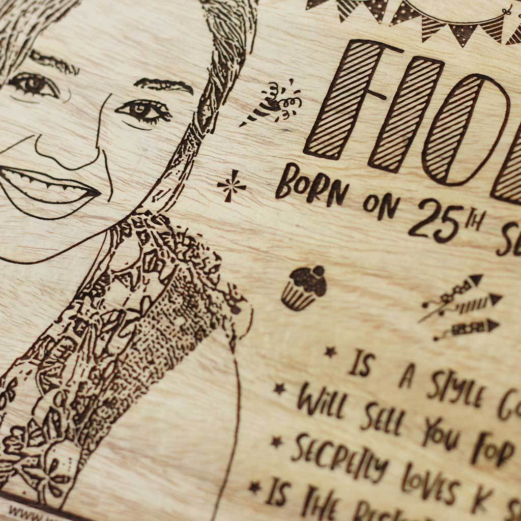 Personalised Wooden Frame For Birthday - Image 3