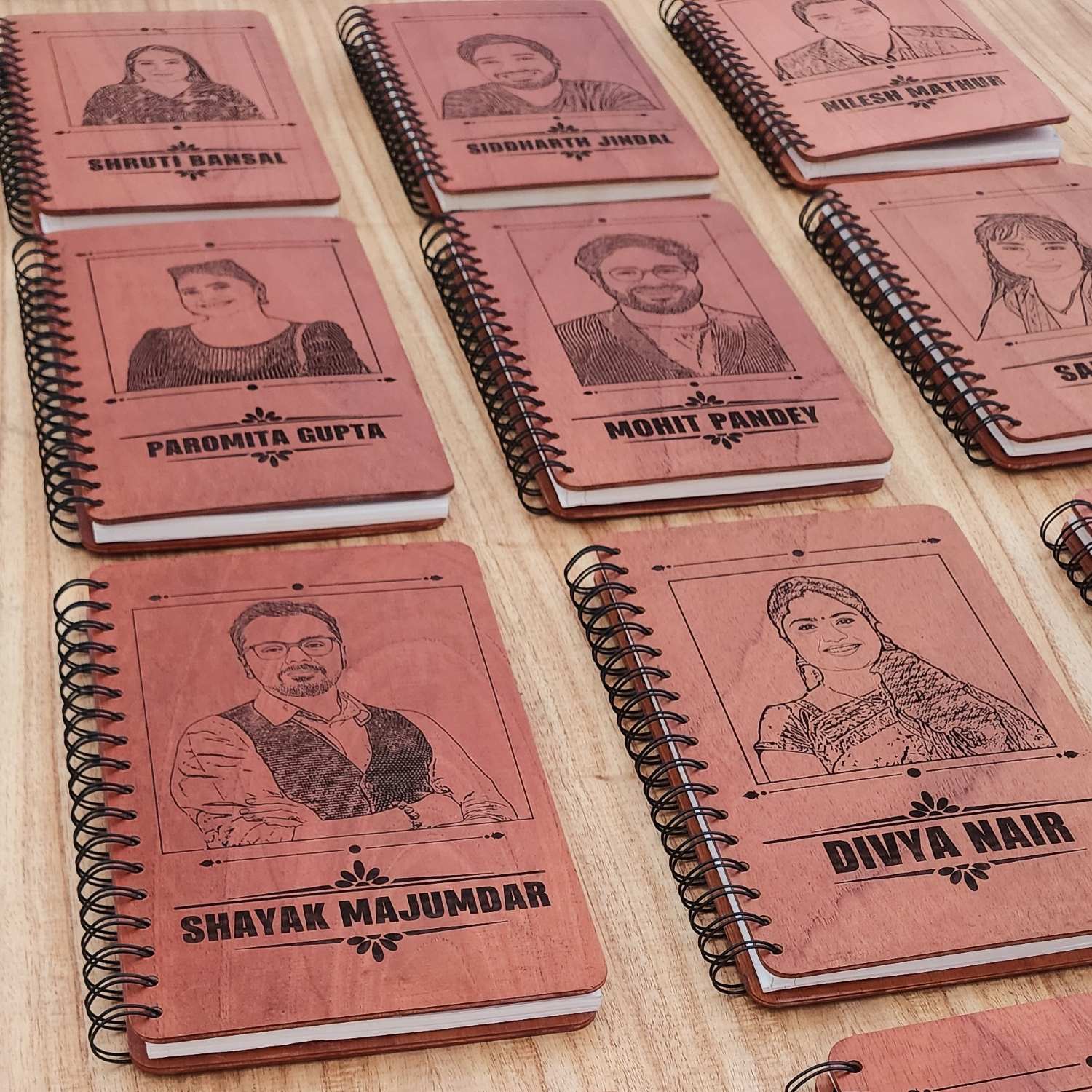 Engraved Wooden Diary for Boss & Office Colleagues | Personalised Corporate Gifts - Image 6