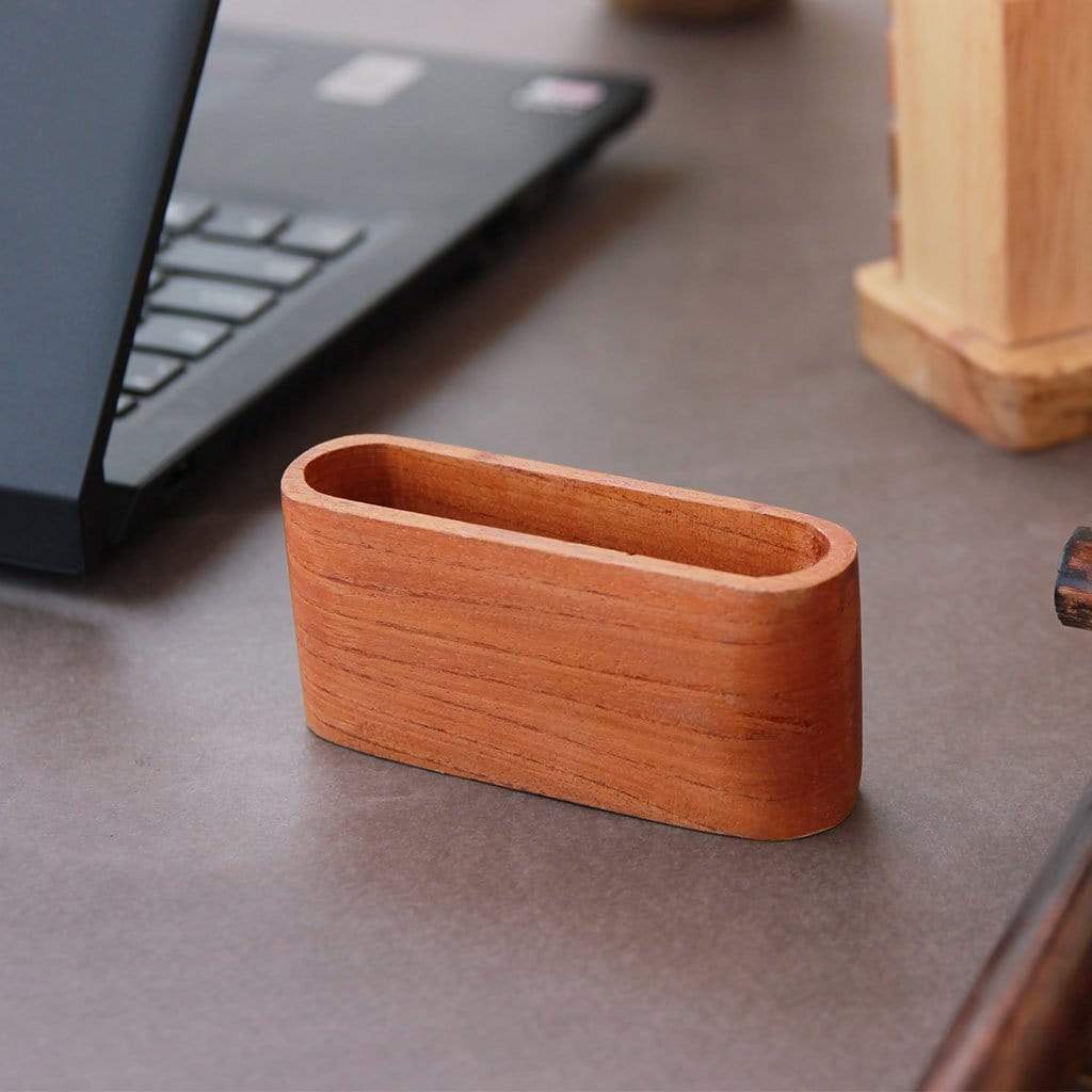 Personalised Wooden Visiting Card Holder - Image 4