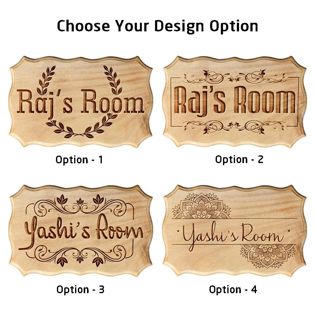 Personalized Bedroom Wooden Name Sign - Image 3