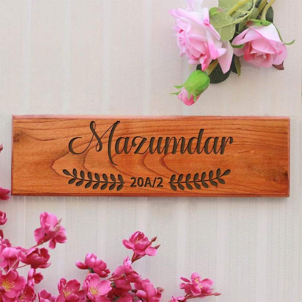 Personalized Casa Wooden Nameplate for Home - Image 10