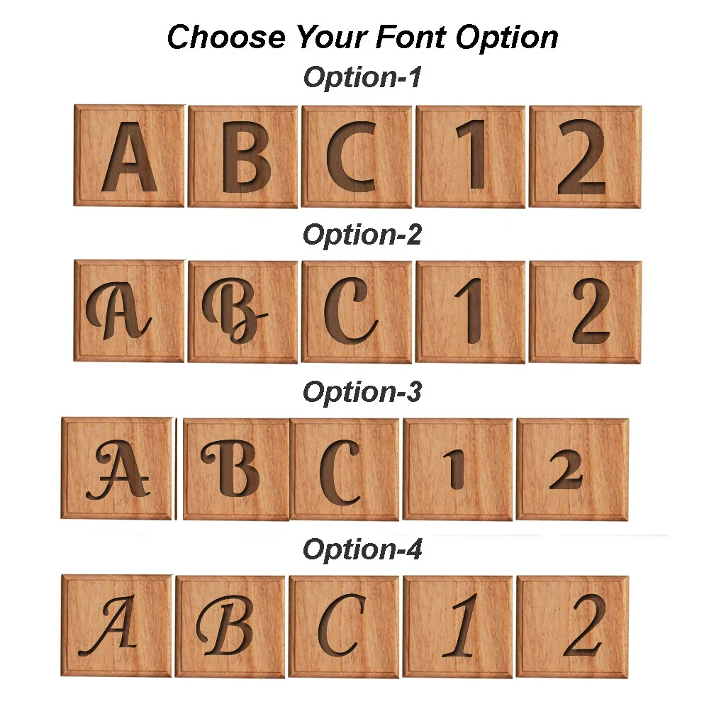 Personalized Couple Name Wooden Crossword Wall Art - Image 3