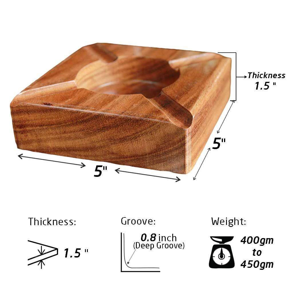 Premium Dark Wood Ashtray | Custom Engraved for Hotel & Bars - Image 10