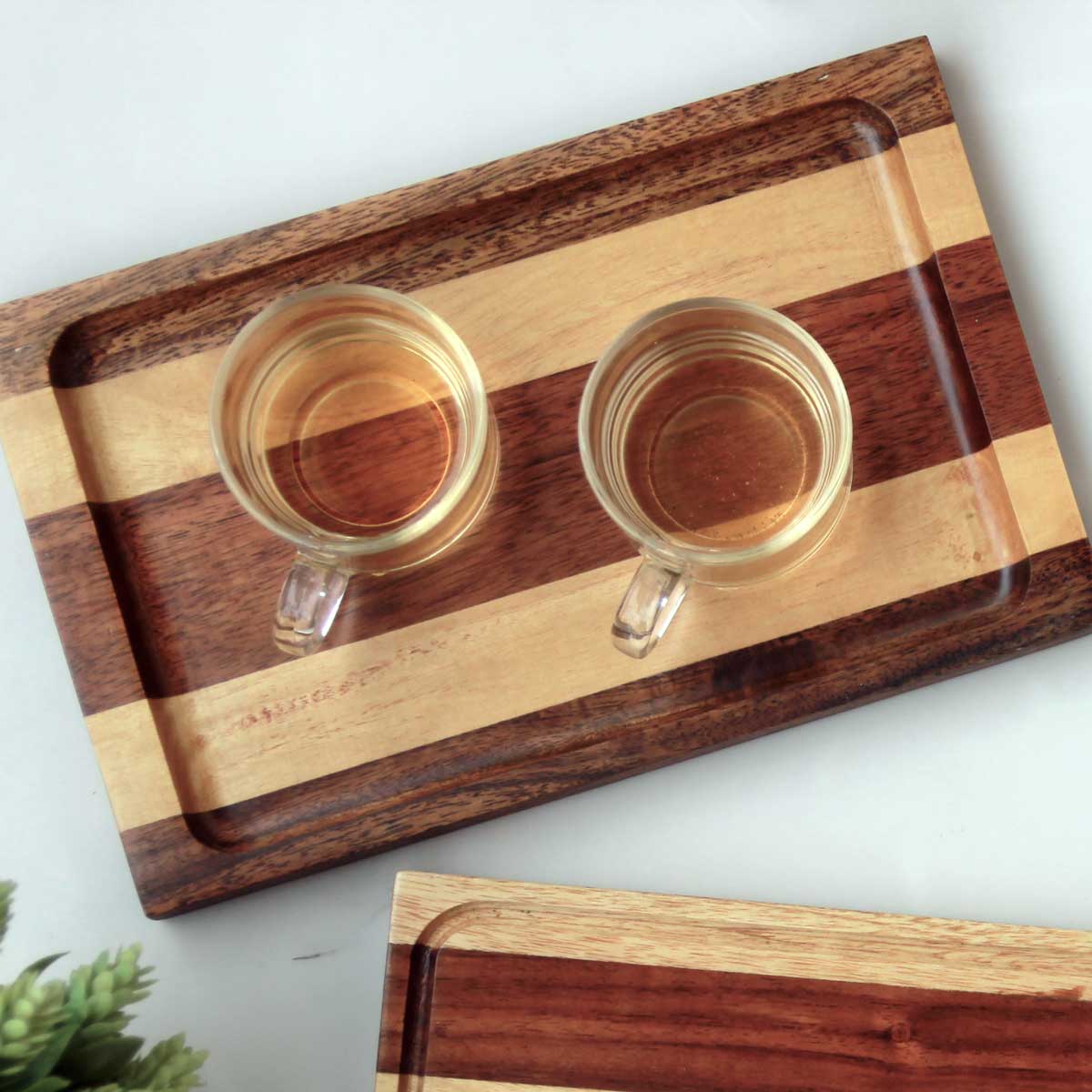 Personalized Engraved Wood Chopping Board & Serving Tray| 2pc Gift Set - Image 3