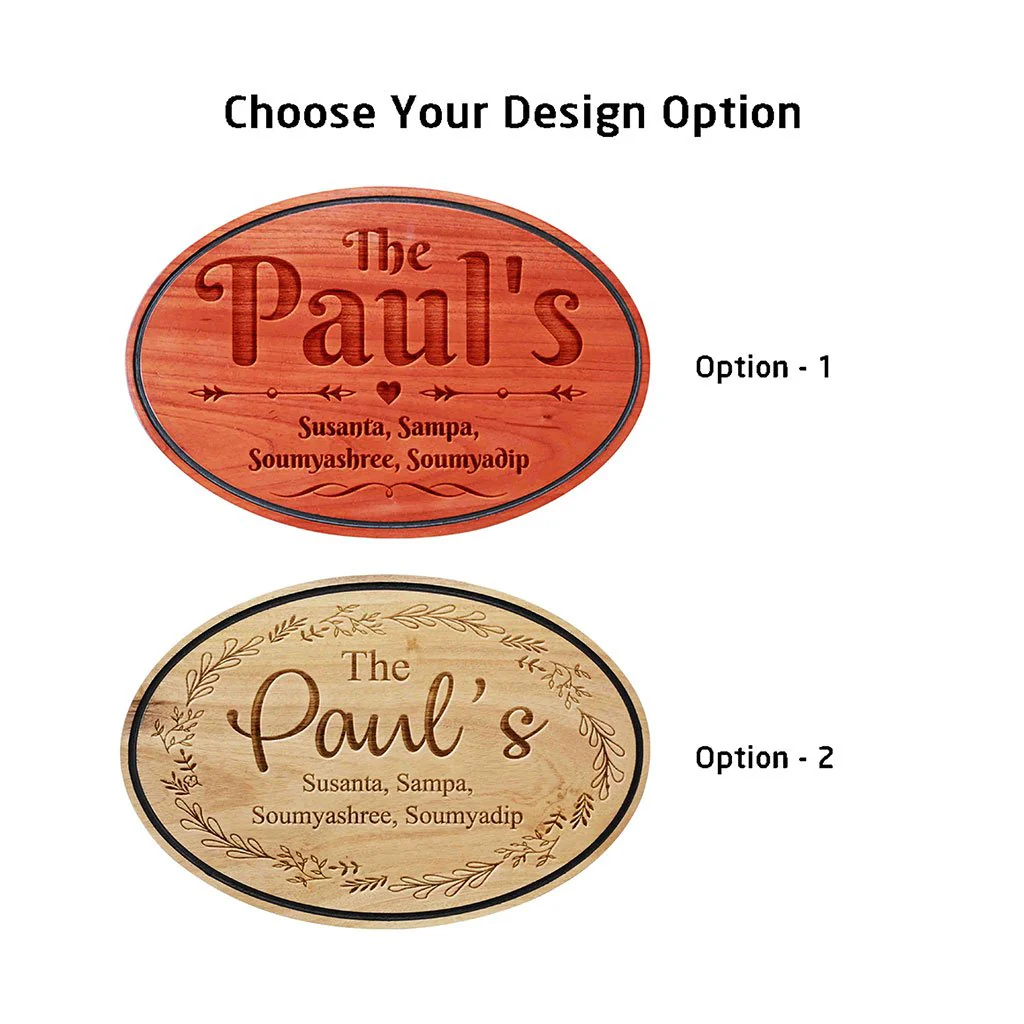 Personalized Family Sign For Home - Wooden Hanging Sign - Image 3