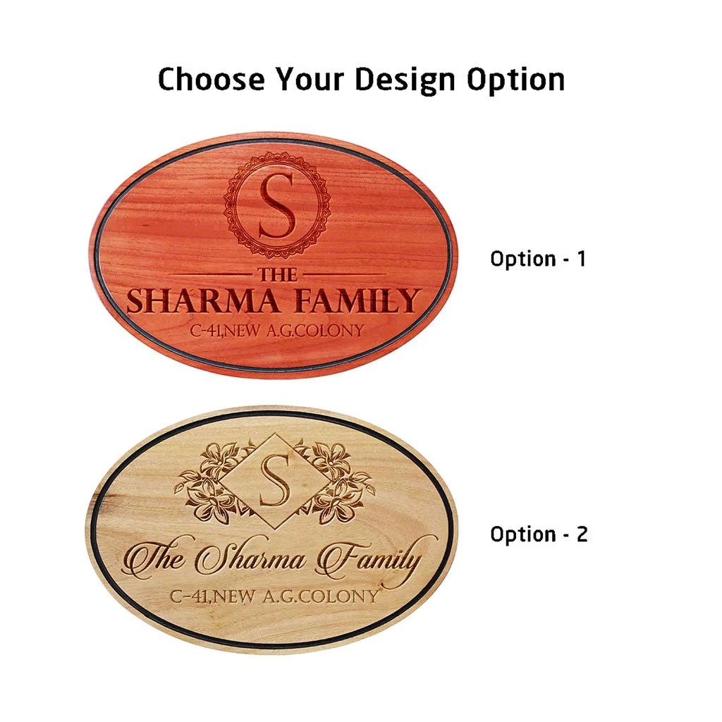 Personalized Last Name Sign - Wooden Hanging Sign - Image 5