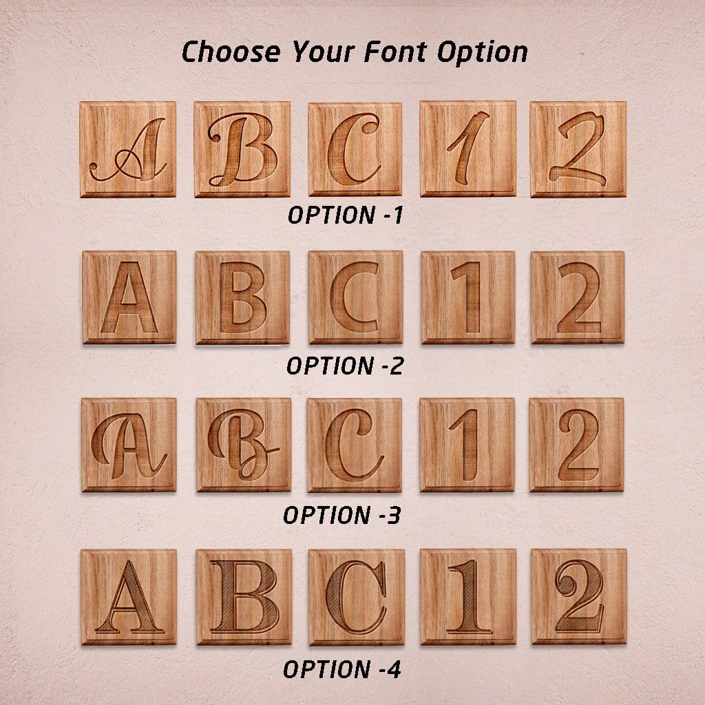 Wooden Crossword Wall Art Personalized With Name - Image 3