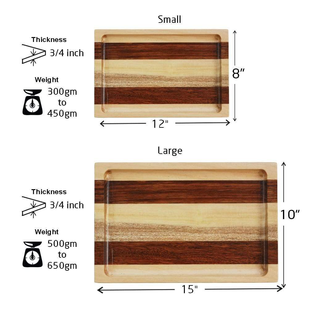 Personalized Serving Tray Engraved With Couple Name - Wooden Tray - Image 12