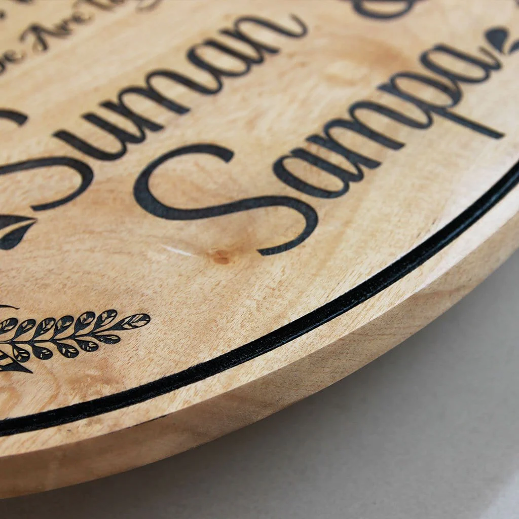 Personalized Welcome To Our Humble Abode Sign - Wooden Hanging Sign - Image 3