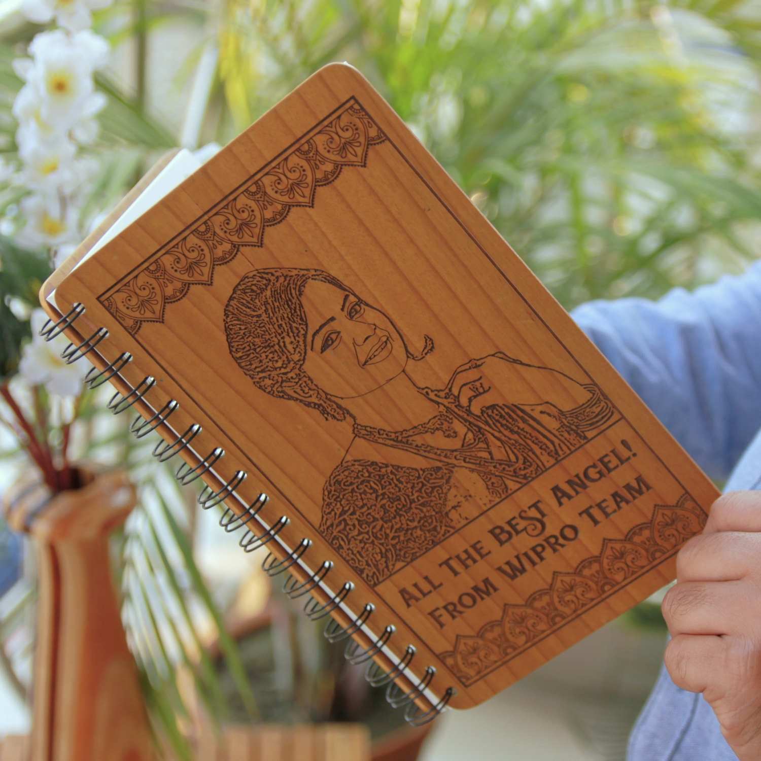 Personalized Wooden Diary for Mentors, Bosses & Colleagues | Thoughtful Farewell & Appreciation Gift - Image 2