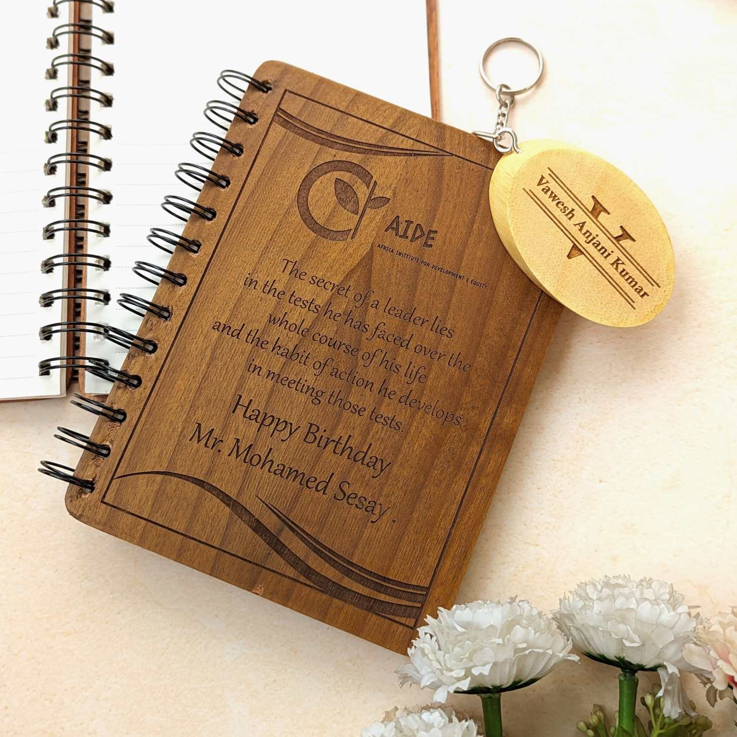 Personalized Wooden Diary for Mentors, Bosses & Colleagues | Thoughtful Farewell & Appreciation Gift - Image 8