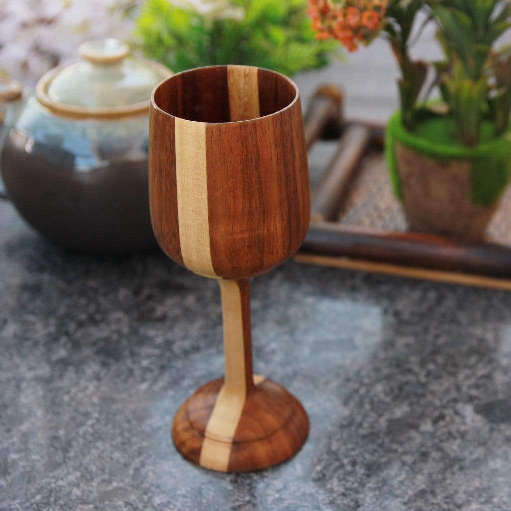 Personalized Wood Wine Goblets Engraved With Name | Anniversary Gift - Image 11