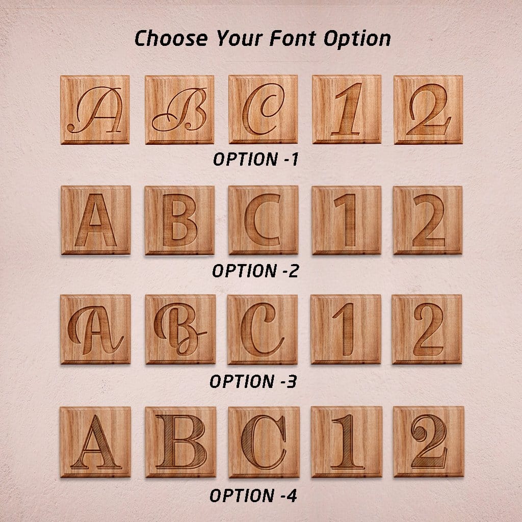 Personalized Wooden Crossword Wall Art with Initials - Image 3
