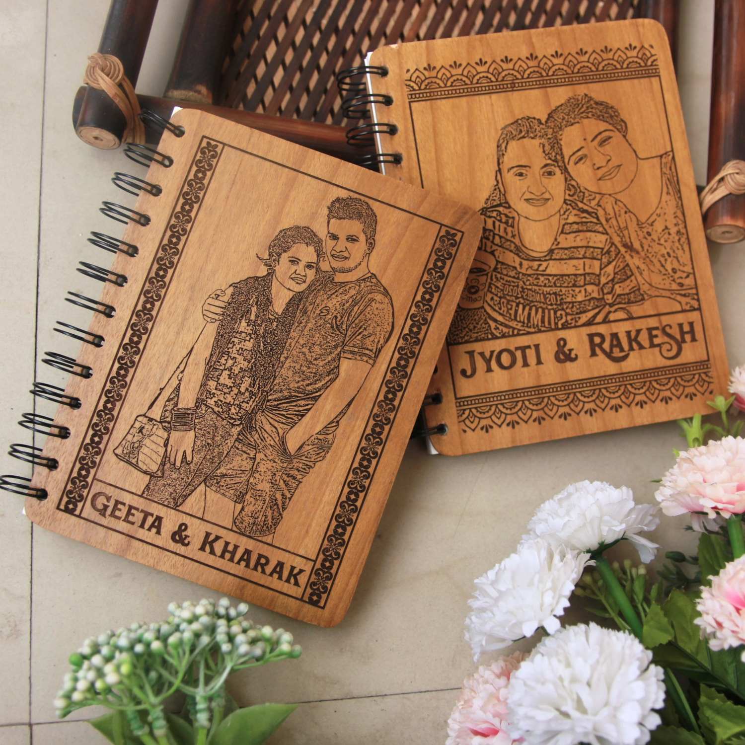 Personalized Wooden Diary for Couples - A Book of Us - Image 3