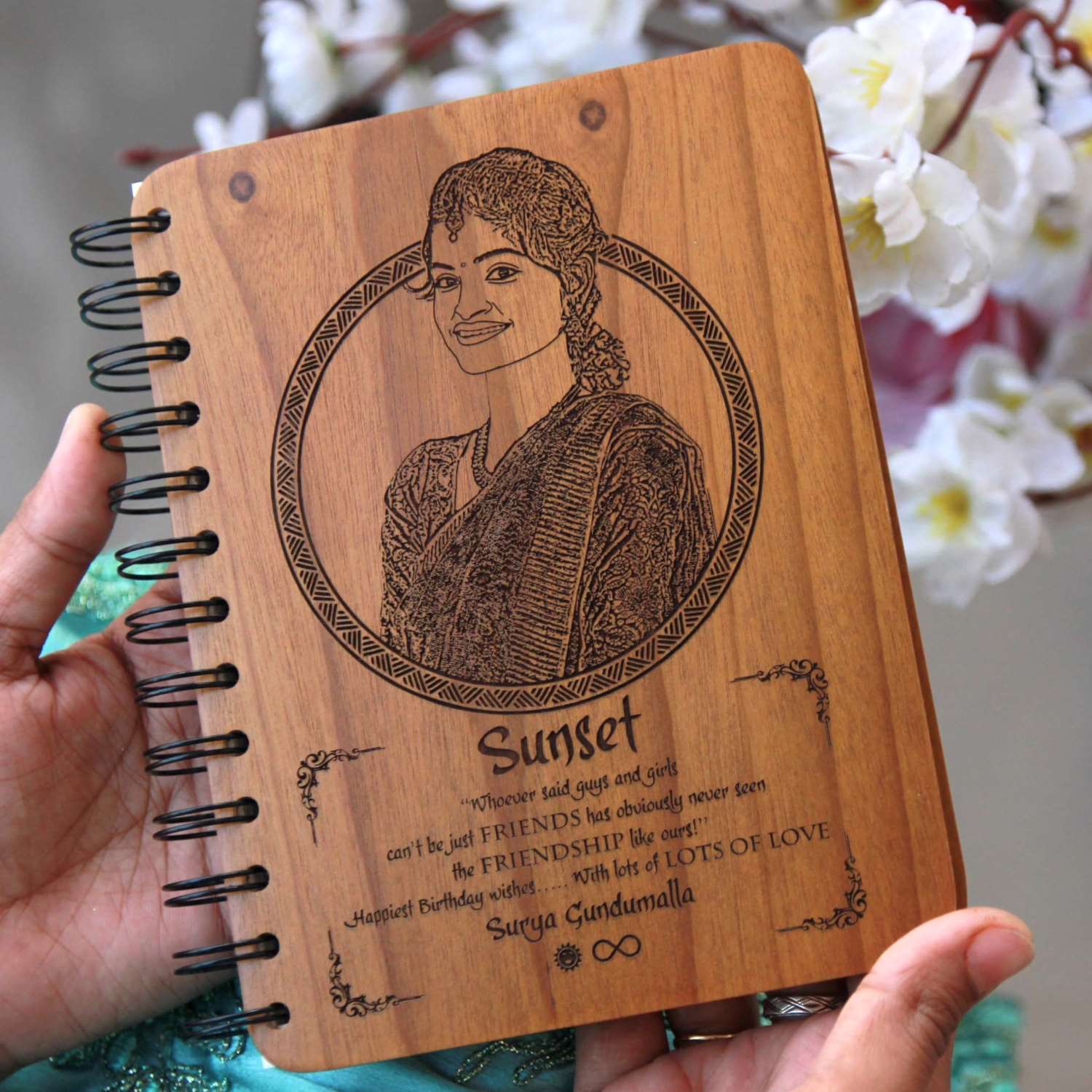 Personalized Wooden Diary for Friends – A Book of Best Memories - Image 2