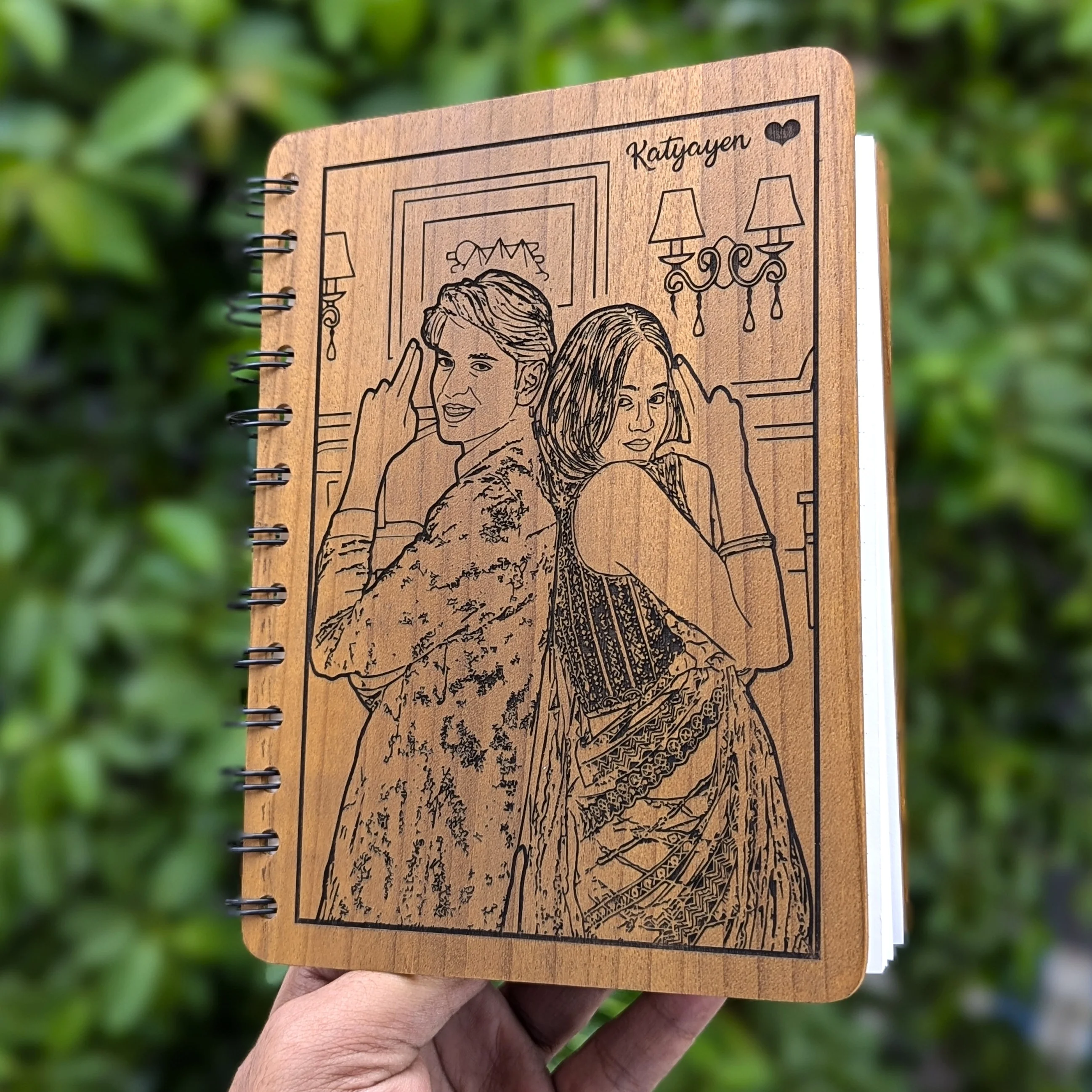 Personalized Wooden Diary for Friends – A Book of Best Memories - Image 3