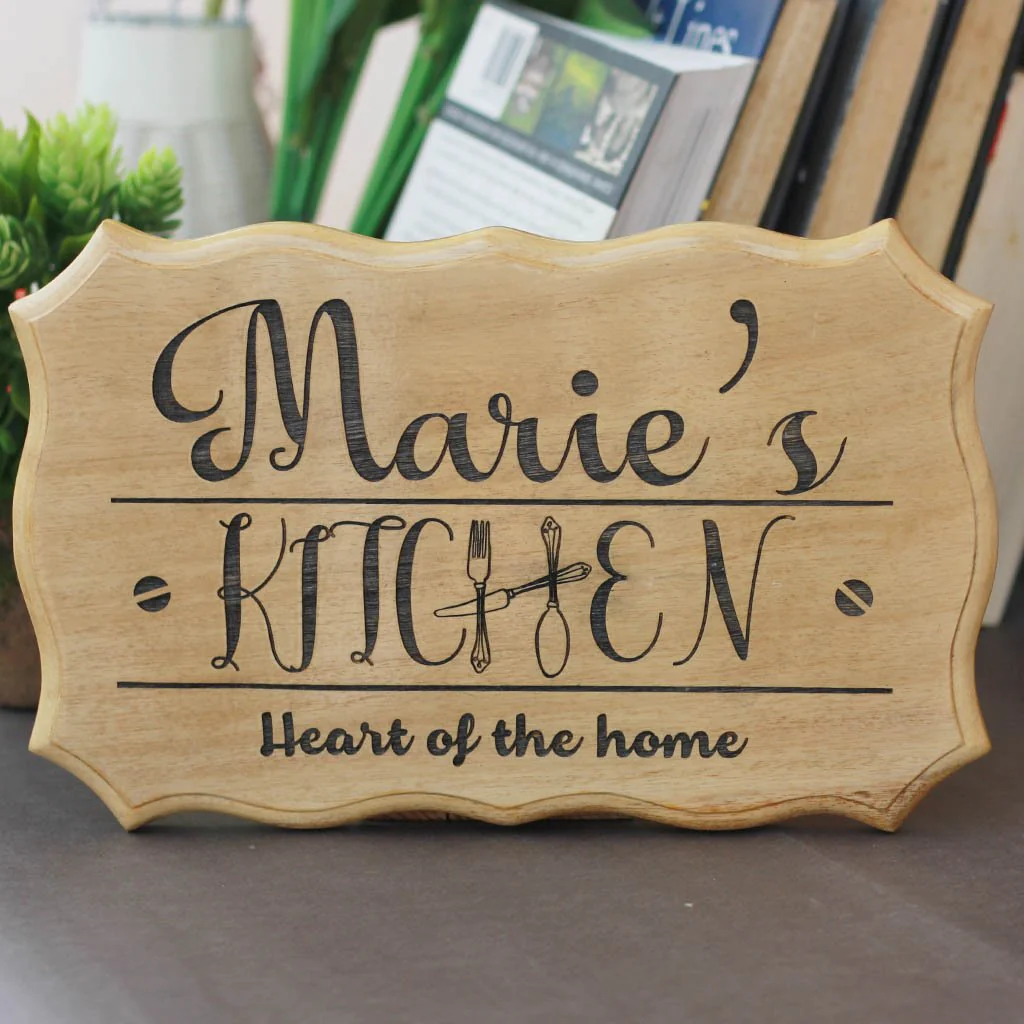 Personalized Wooden Kitchen Sign With Name - Image 3