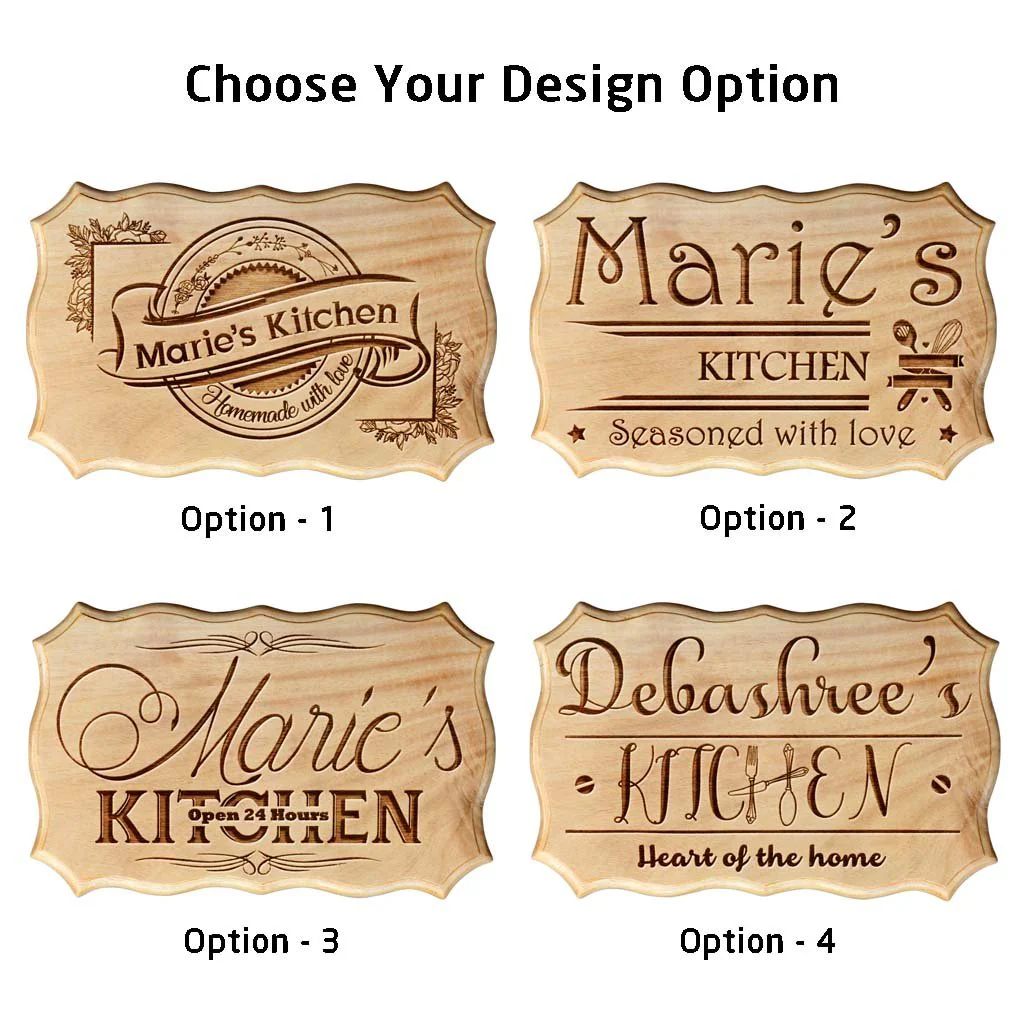 Personalized Wooden Kitchen Sign With Name - Image 4
