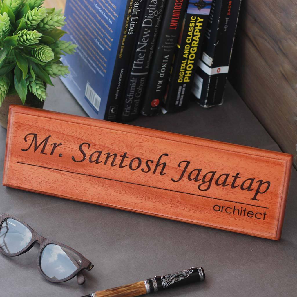 Personalized Wooden Nameplate for Architects - Image 11