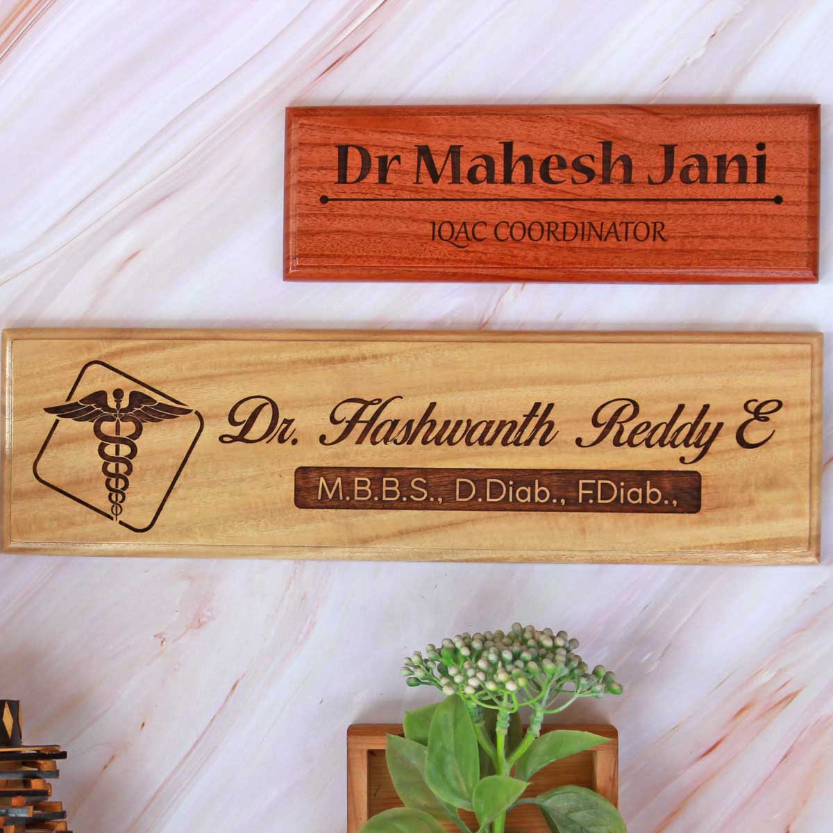 Personalized Wooden Nameplate for Doctors - Image 6