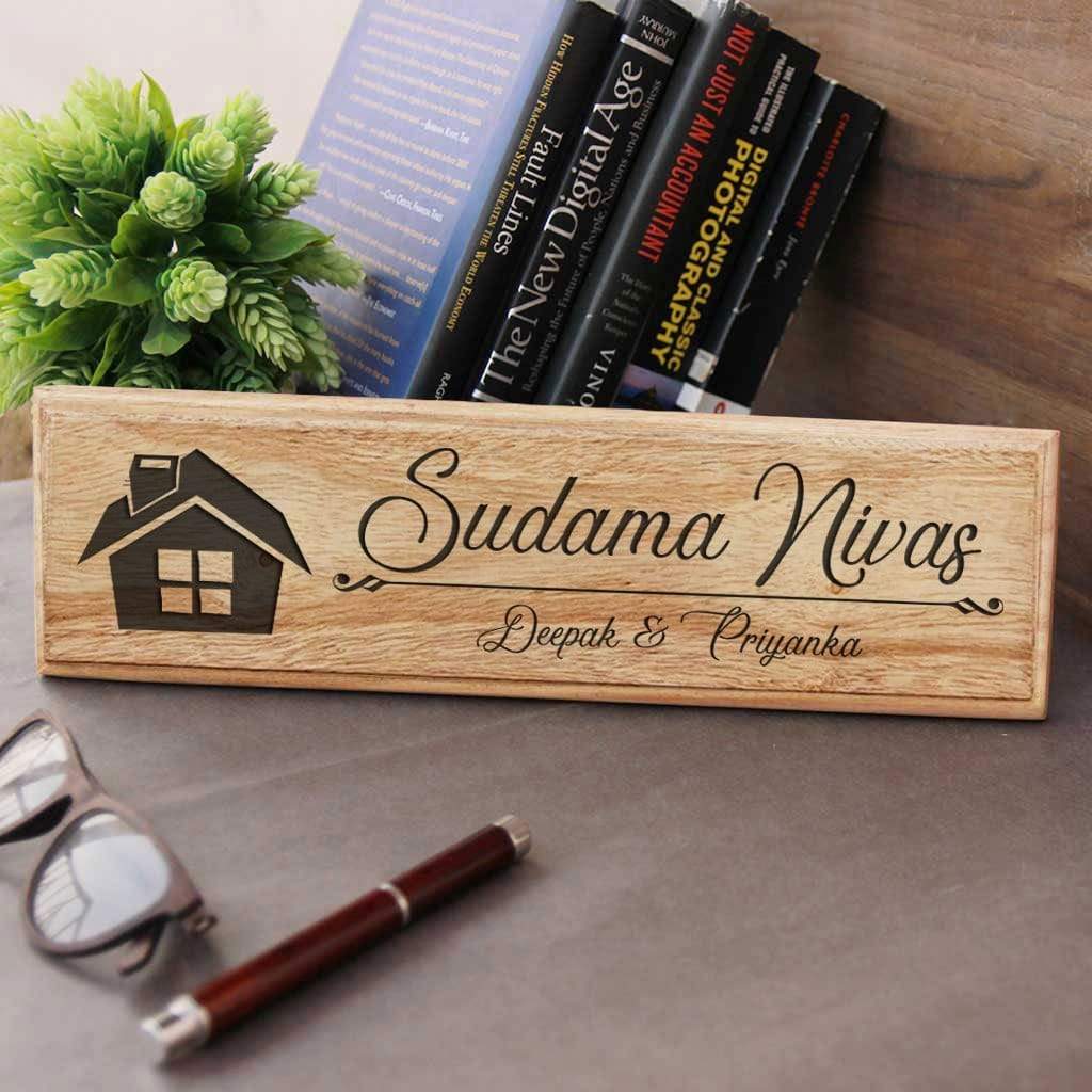Personalized Wooden Nameplate for Home - Image 3