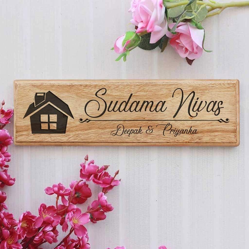 Personalized Wooden Nameplate for Home - Image 4