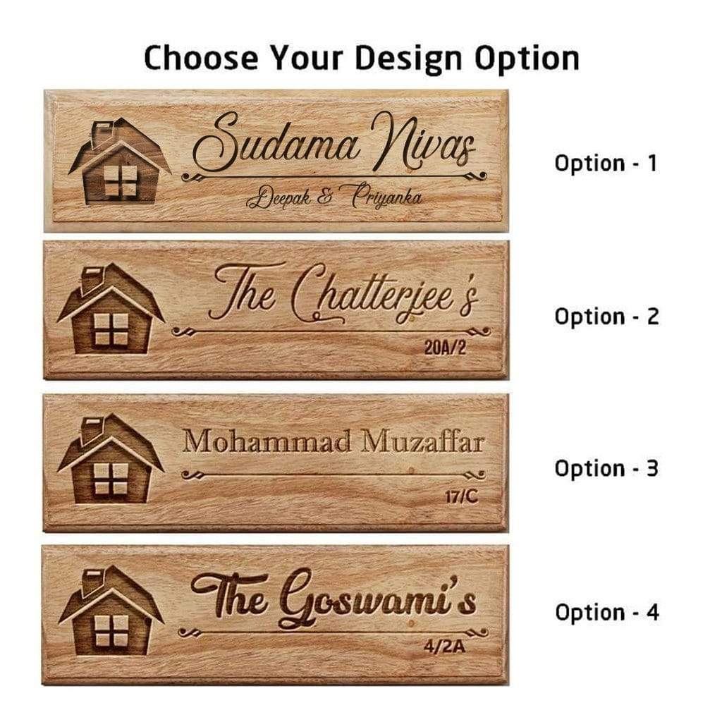 Personalized Wooden Nameplate for Home - Image 5