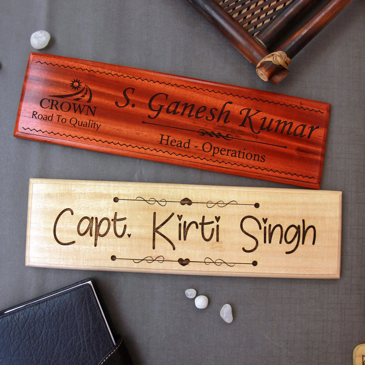Personalized Wooden Nameplates For Desk | Home Nameplate - Image 5