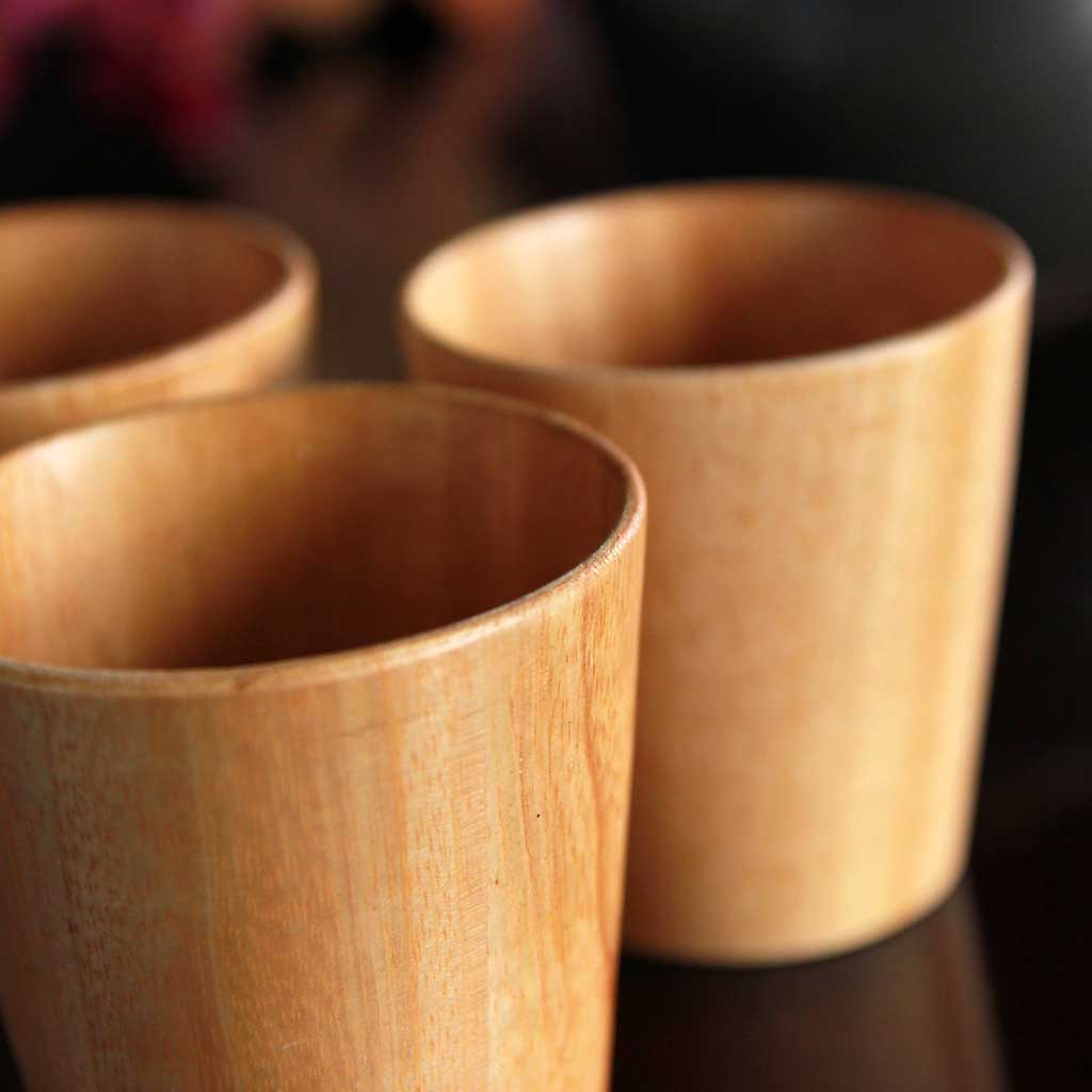 Personalized Wooden Tea & Coffee Cup Set - Image 12