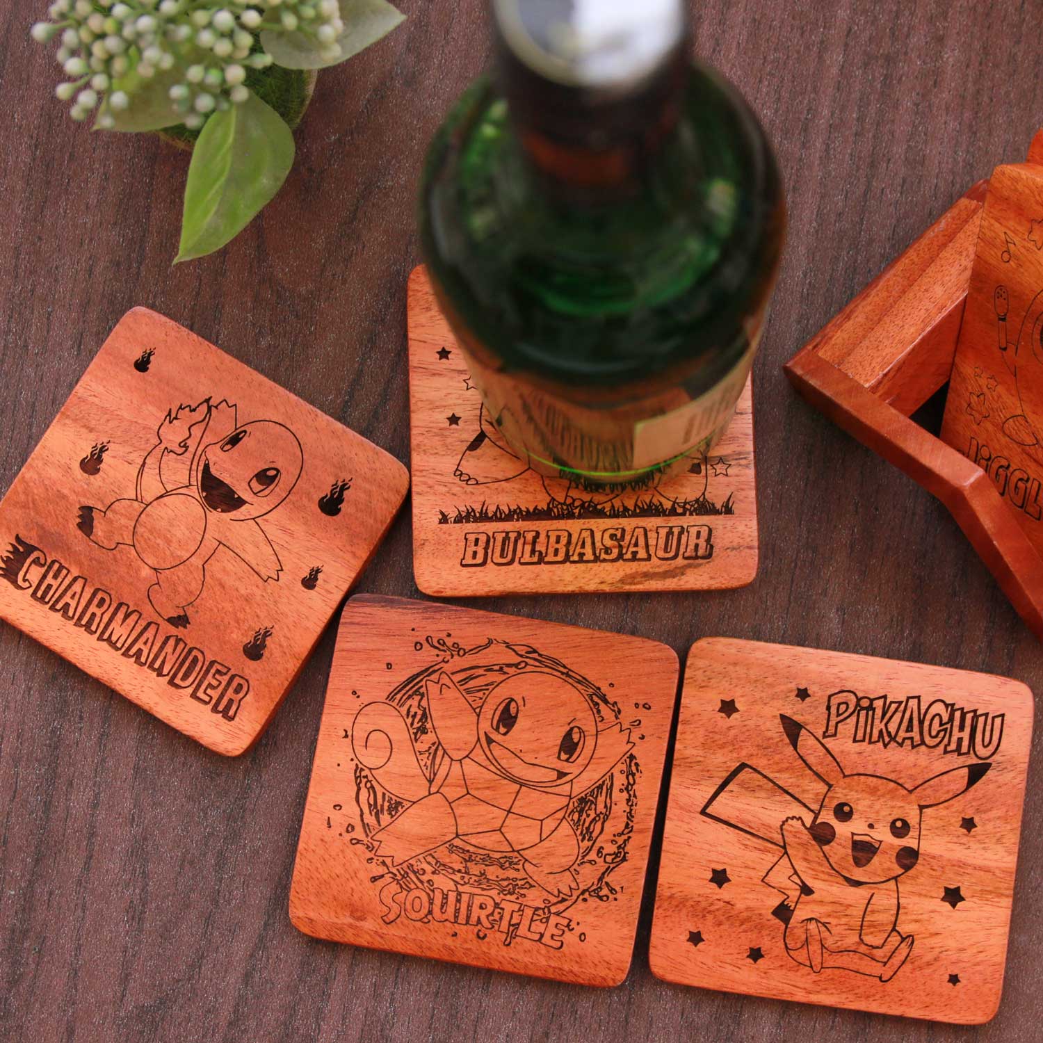 Pokemon Coasters - Wooden Coaster Set of 6 - Image 2