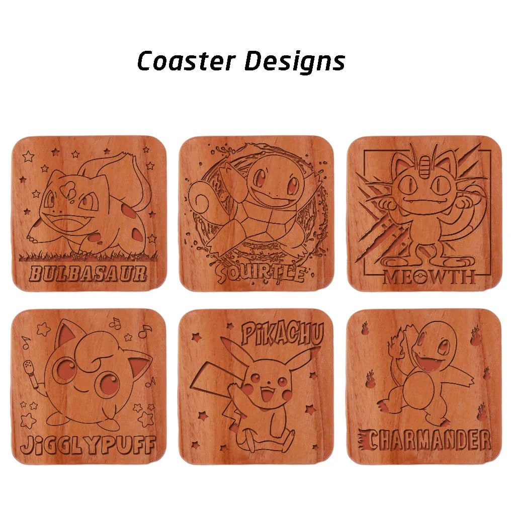 Pokemon Coasters - Wooden Coaster Set of 6 - Image 6
