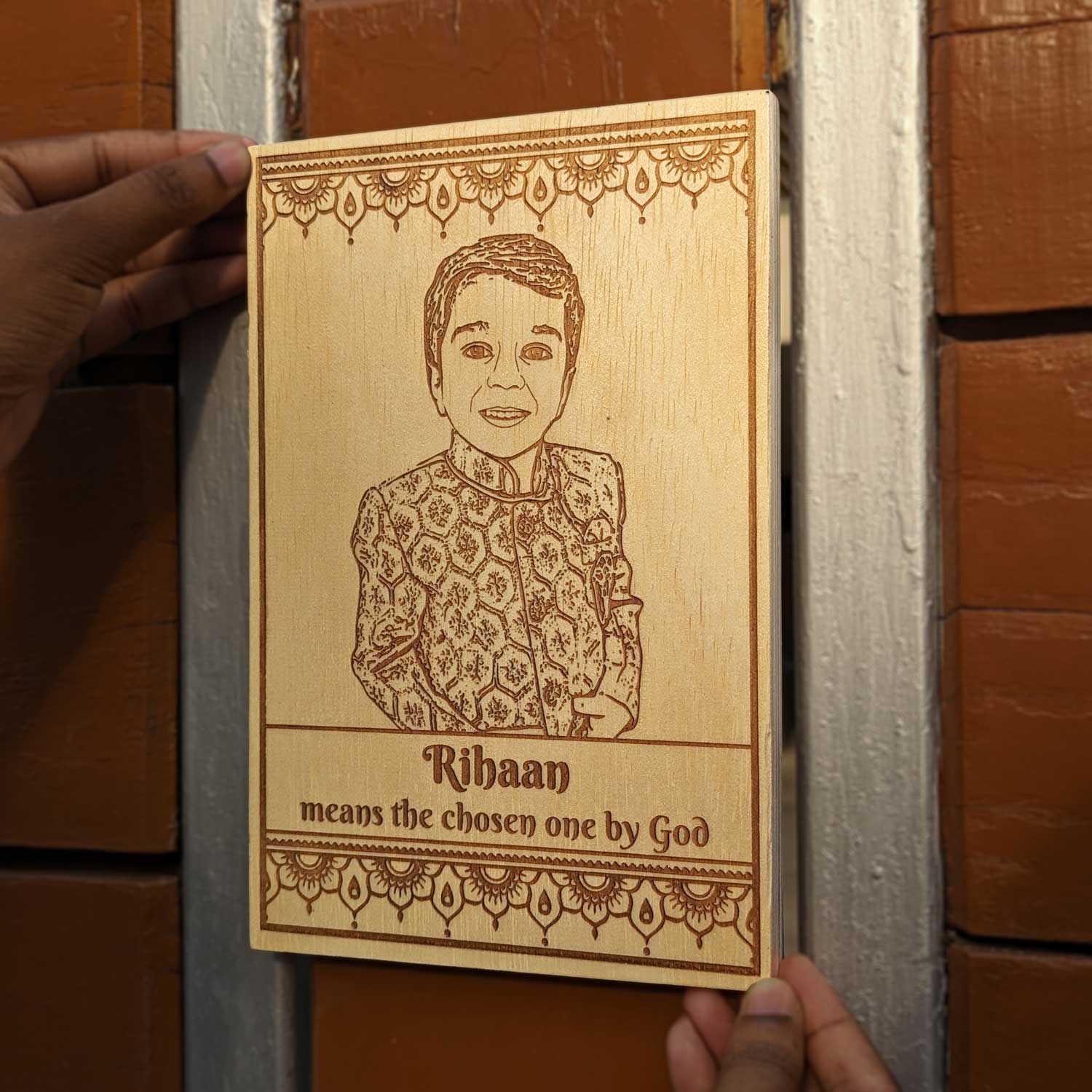 Rectangular Wooden Poster For Kids - Image 3