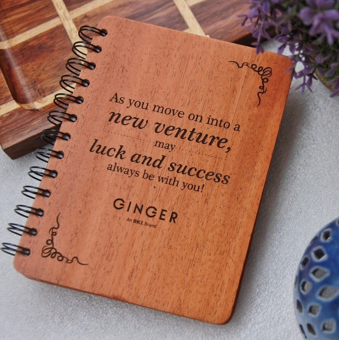 Retirement Notebook- Personalized Wood Notebook