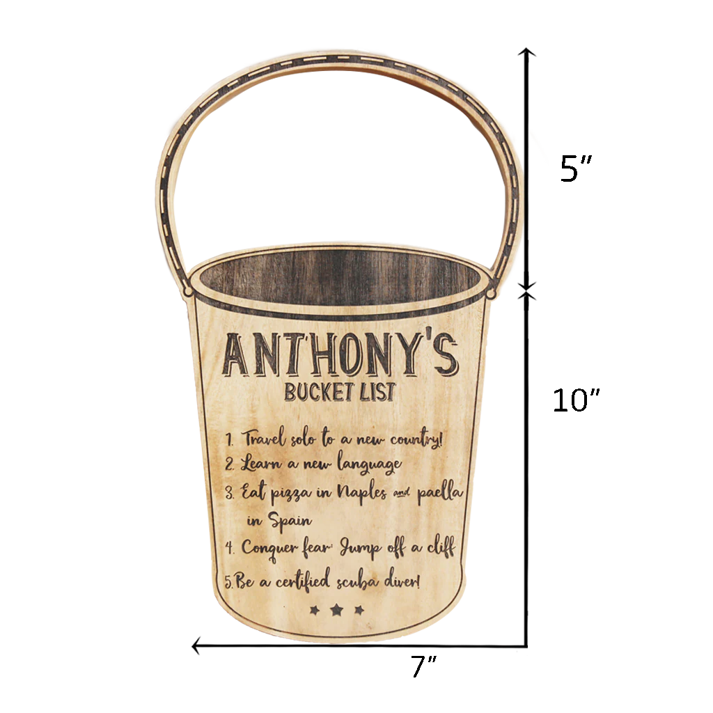 Romantic Bucket List Wood Sign | Birthday Gift For Boyfriend & Girlfriend - Image 6