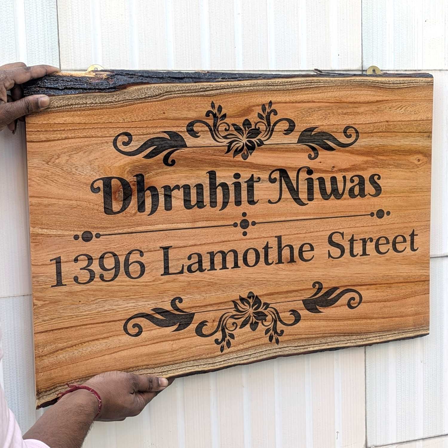 Rustic Rectangular Large Natural Wood Sign For Home | Custom Engraved - Image 15