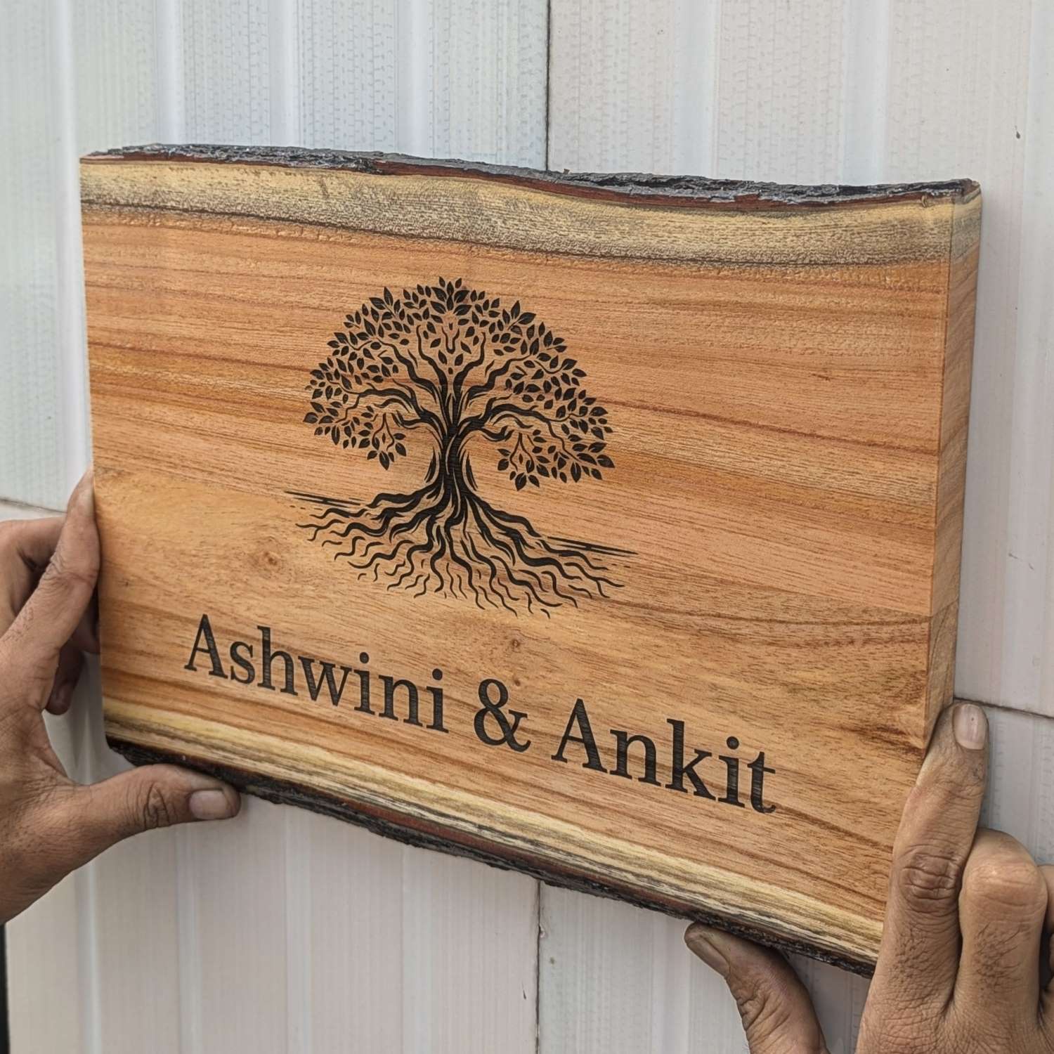 Rustic Rectangular Large Natural Wood Sign For Home | Custom Engraved - Image 17