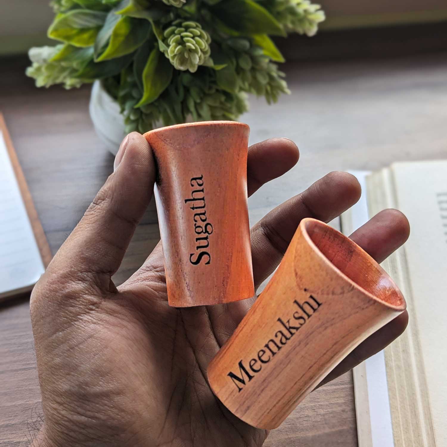 Shot Glass Tumblers | Personalized Wooden Shot Glass Set - Image 4