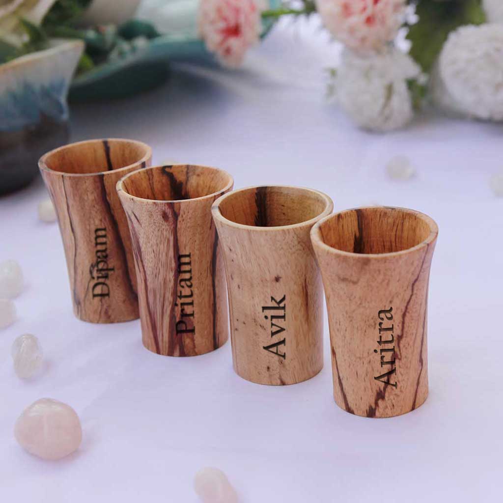 Shot Glass Tumblers | Personalized Wooden Shot Glass Set - Image 7