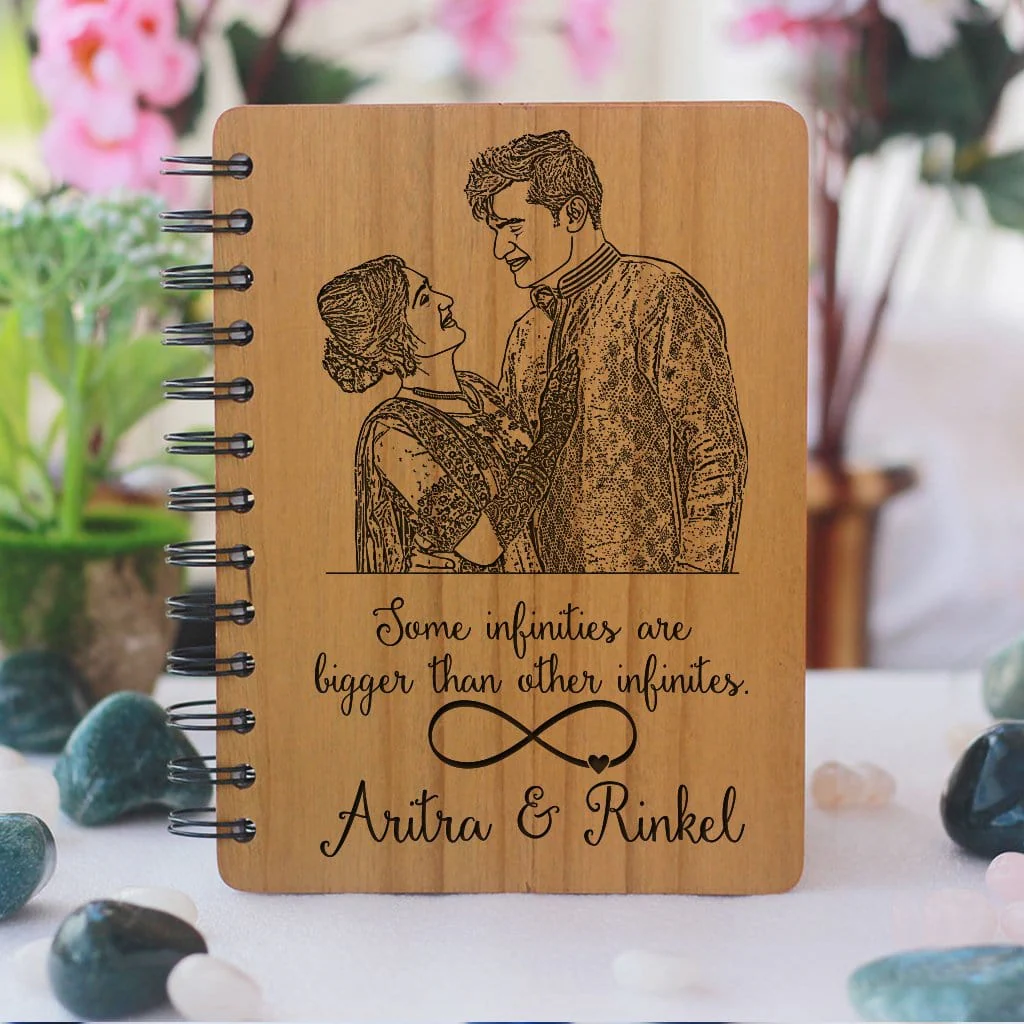 Some Infinities Are Bigger Than Other Infinities Photo Diary - Personalized Wooden Notebook