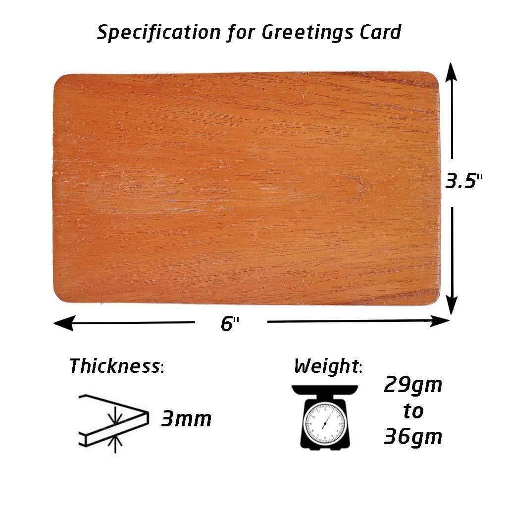 Thank You Cards - Set Of Wooden Cards Engraved With Thank You Note - Image 5