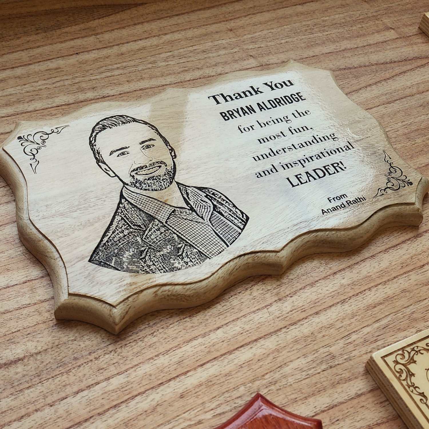 Thank You Gift For Colleagues & Team | Engraved Wooden Corporate Gift - Image 3