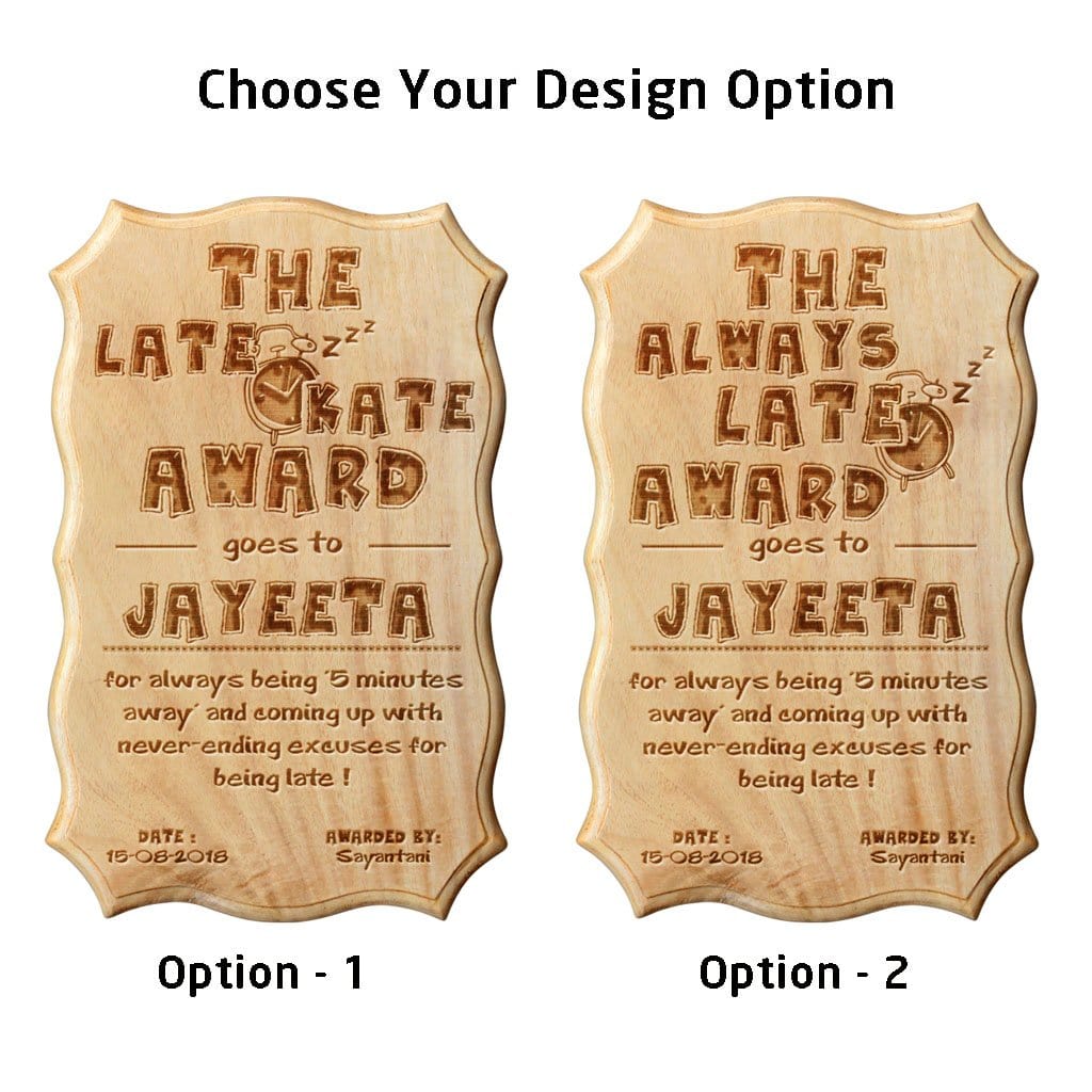 The Always Late Funny Award Certificate - Image 3