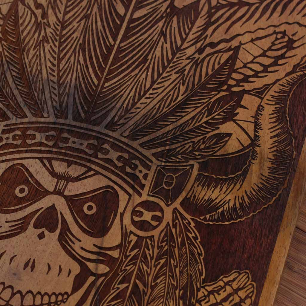 The Aztec Warrior Carved Wooden Poster - Image 2