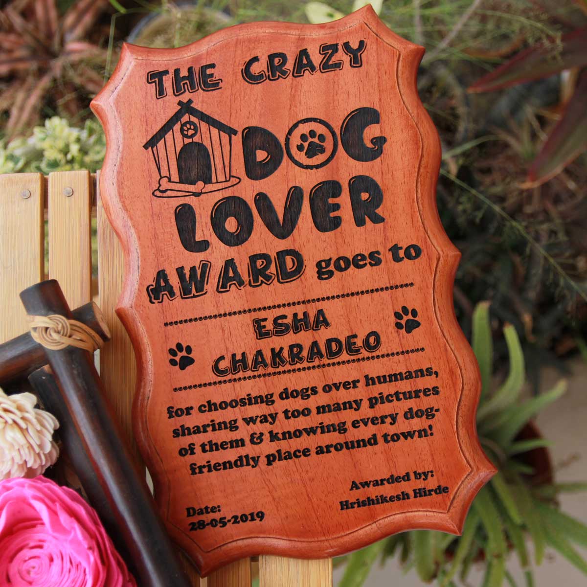 The Crazy Dog Mother / Lover Funny Recognition Award - Image 10