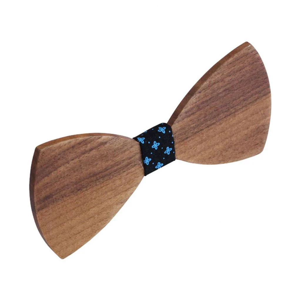 The  Deshpande - Brown Wooden Bow Tie - Image 4