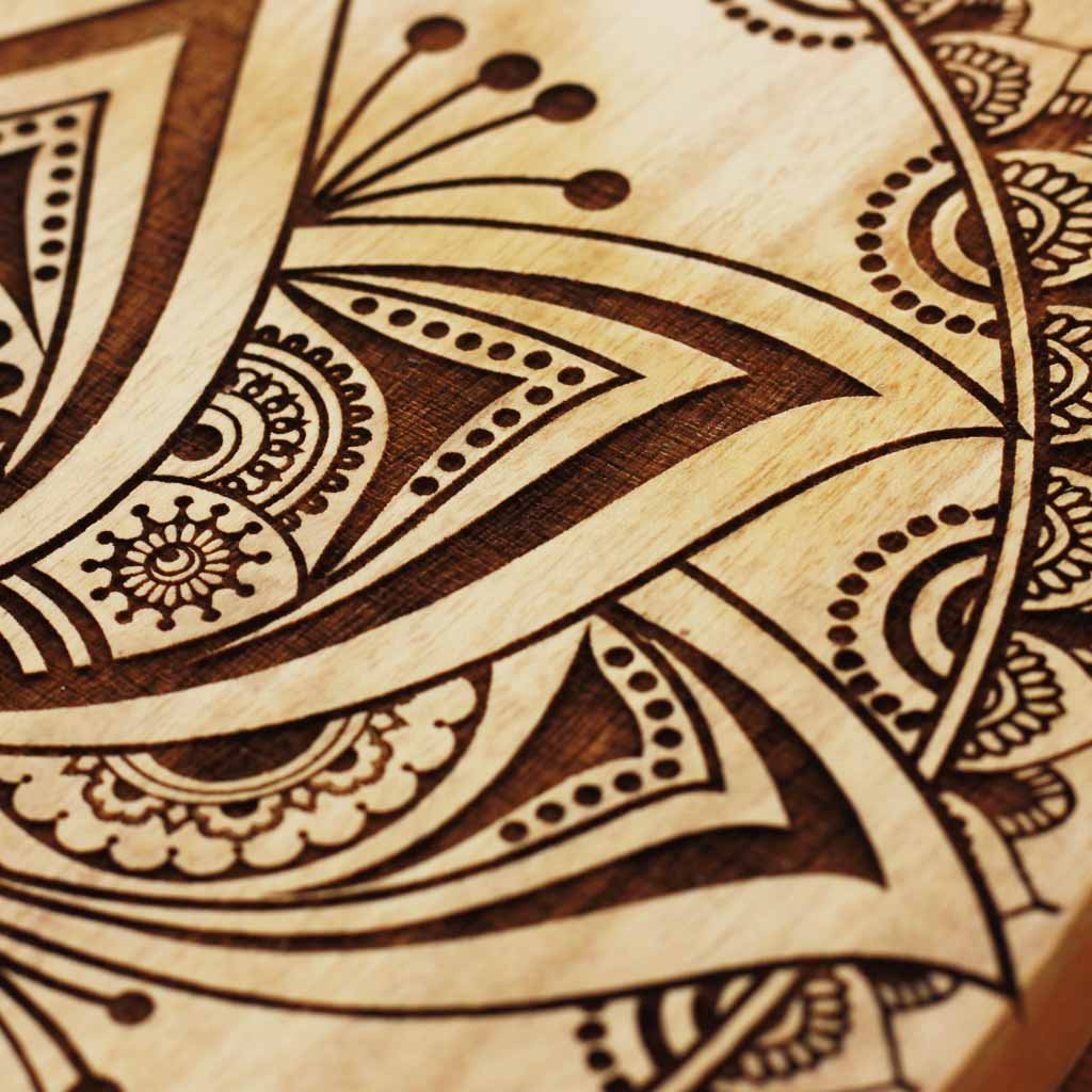 The Divine Lotus Carved Wooden Poster - Image 7