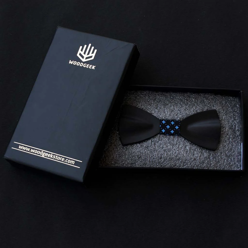 The Fernandes - Black Wooden Bow Tie - Image 6